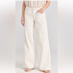 AMO Women's Sabine Wide Leg in Bone Sz 27 NWT